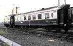 E 04 20 mit Orient Express Wagen beim Jubiläum 150 Jahre Deutsche Eisenbahn,Parade in Nürnberg am 14.09.1985.