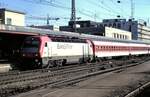 127 001-6 mit IC in Ulm am 13.03.1999.