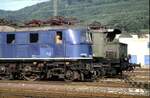 118 050-4 und 144 081-7 beim Jubiläum 50 Jahre Elektrifizierung Geislinger Steige am 24.06.1983.