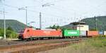 152 123-5 mit Containerzug in Geislingen Steige am 11.09.2010.