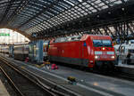 Die DB 101 005-7 (91 80 6101 005-7 D-DB) der DB Fernverkehr AG, fährt am 01 Juli 2025, mit dem EC 6 (Interlaken Ost - Bern - Basel SBB – Mannheim - Köln Hbf - Dortmund Hbf), mit über 2 Stunden Verspätung in den Hauptbahnhof Köln ein. Hinter der DB 101er sind SBB EuroCity-Wagen. Die EuroCity-Wagen (Apm EC und Bpm EC) der SBB sind zwar nach ähnlichen Prinzipien aufgebaut worden, werden aber in der Schweiz nicht als Einheitswagen bezeichnet. 

Die Lok wurde 1996 von ADtranz (ABB Daimler-Benz Transportation GmbH) in Kassel unter der Fabriknummer 33115 gebaut.