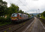 Die bunte, nun an die HELROM GmbH (Frankfurt am Main) vermietete Siemens Vectron MS X 4 E – 640 / 193 640-0 “Connected by Rail” (91 80 6193 640-0 D-DISPO) der Beacon Rail Capital