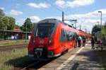 Heute (14.05.2012) fuhren auf der RB21 Wustermark - Potsdam Griebnitzsee zum ersten mal die Talent 2 Triebwagen im Regelbetrieb.