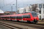 Der frische Neuzugang im Hamster-Revier fuhr am 16.02.2014 als S2 von Warnemnde nach Gstrow aus dem Rostocker Hbf.