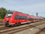 442 346 war am 01.08.2015 auf Schnupperkurs im Rostocker Hbf.