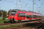 442 343-0 als S2 von Warnemnde nach Rostock Hbf bei der Ausfahrt in Warnemnde.26.09.2015