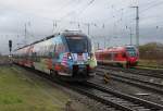 442 354-7 als S1 von Rostock Hbf nach Warnemnde Werft bei der Bereitstellung im Rostocker Hbf.20.11.2015