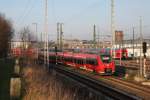 442 357 als S3 von Gstrow nach Warnemnde kurz vor der Einfahrt im Rostocker Hbf.29.12.2015