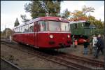 VT 95 9396 als Ausstellungsfahrzeug bei dem Eisenbahnfest (Bw Sch�neweide 04.10.2009)