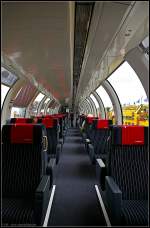 Innenraum eines modernisierten Panoramawagens der SBB (INNOTRANS 2010 Berlin 21.09.2010)