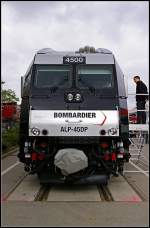 Frontansicht der ALP-45DP von Bombardier f�r den Amerikanischen Markt (INNOTRANS 2010 berlin 21.09.2010)