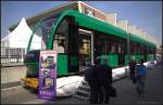 Tram Imperio des Herstellers Astra Vagoane aus Rum�nien auf der InnoTrans 2012 in Berlin