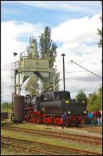 DR 52 8154-8 des Eisenbahnmuseum EMBB Leipzig e.V., die f�r F�hrerstandsmitfahrten bei den Bahnaktionstagen des Berlin-Anhaltinischen Eisenbahnverein e.V.