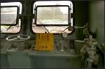 Blick in den rechten Teil des F�hrerstands von DR 80-50-979 6232-0, Schneepflug Meiningen, SPM 615, der am 15.09.2013 bei den Bahnaktionstagen des F�rderverein Berlin-Anhaltische Eisenbahn e.V.