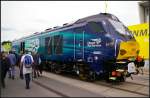 Auf der InnoTrans 2014 in Berlin war die von Beacon Rail angemietete 68001 auf dem Freigel�nde zu sehen.