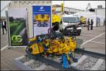 Schwihag/Robel Schraub-Clip-Maschine, ausgestellt auf der InnoTrans 2014 in Berlin.