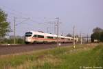 411 578-8  Ostseebad Warnem�nde  als ICE 1508 von M�nchen Hbf nach Warnem�nde in Vietznitz.