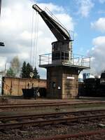 Kohlekran im S�chsischen Eisenbahnmuseum in Chemnitz am 19.04.2017.