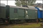D-EFSFT 49 80 94-59 008-9 Pwg in Berlin-Sch�neweide am 20.09.2014. W�hrend des 11. Berliner Eisenbahnfest stand der Gep�ckwagen der Eisenbahnfreunde Traditionsbahnbetriebswerk Sta�furt e.V. auf den Gleisen des Gel�ndes (ex DR 40 50 940-0379-6 Pwg)