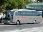 Mercedes Travego von Felix-Reisen aus Deutschland im Stadthafen Sassnitz.