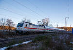 Die 147 551-6 (91 80 6147 551-6 D-DB – IC 4892) der DB Fernverkehr AG fhrt am 11.01.2022, mit dem IC 2228 (Frankfurt(Main)Hbf - Siegen Hbf - Hamm(Westf)Hbf), durch Rudersdorf in Richtung