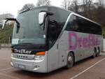 Setra 415 HDH von Dreßler aus Deutschland im Stadthafen Sassnitz.