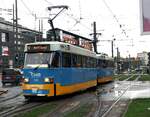 Straßenbahn / Stadtverkehr; Chemnitz;     T 3 D-M Nr.525 von CKD-Tatra-Bautzen Baujahr 1988 in der Zentralhaltestelle i Chemnitz am 18.04.2017.