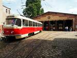 Straßenbahn / Stadtverkehr; Halle;    T 4 D Nr.901 von CKD Tatra Baujahr 1971 im Tram-Museum Halle am 20.07.2019.