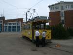 Der historische Tw26,am 09.Mai 2013,in Rostock im Depot Hamburger Stra�e.