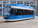 6-N1 Wagen 678 auf dem Betriebshof der Rostocker Straßenbahn AG abgestellt.12.06.2024