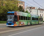 6N1 Wagen 690 als Linie 3 von Haltepunkt Dierkow nach Neuer Friedhof in der Rosa-Luxenburg Str.10.05.2026 