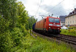 Die 185 192-2 (91 80 6185 192-2 D-DB) der DB Cargo AG f�hrt am 20 Mai 2026 mit einem gemischten G�terzug durch Kirchen/Sieg in Richtung Siegen, vermutlich mit dem Ziel Kreuztal.

Die TRAXX F140 AC wurde 2004 bei Bombardier in Kassel unter der Fabriknummer 33682 gebaut.