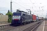 MRCE 189 093 schleppt ein KLV durch Bad krozingen am 31 mai 2019.