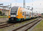 3462 017-9 als RE 63914(Sassnitz-Rostock)bei der Einfahrt im Rostocker Hbf.17.08.2024