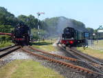 86 1333 und der Rasende Roland,mit 99 4801,am 14.Juni 2019,in Putbus.