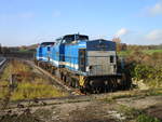 V100-SP-008 und V100-SP-010,am 10.November 2019,an der Rampe,in M�llenhagen.