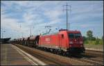 DB Schenker 185 251-6 mit Sch�ttgut am 24.07.2012 in Berlin Sch�nefeld Flughafen