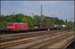 DB Schenker 145 029-5 mit einem gemischtem G�terzug am 16.07.2013 in Magdeburg