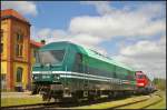 Enercon 223 156-1 in Magdeburg Neustadt, 10.05.2015    Die von Siemens im Jahr 2011 gebaute Lok vom Typ ER20 wurde im selben Jahr an die e.g.o.o.