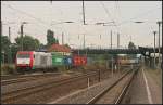 ITL 185 650-9 mit reichlich Container am Haken (NVR-Nummer 91 80 6185 650-9 D-VC, gesehen Magdeburg Eichenweiler 09.08.2010)