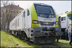 Captrain - ITL 2159 101 war zu Gast beim 17. Dresdner Dampfloktreffen und zeigte sich am 12.04.2012 an der Schiebebühne den Besuchern (90 80 2159 101-5 D-ITL)<br><br>

Die Zweikraftlok 2159 101 wurde im Jahr 2019 bei Stadler Rail Valencia gebaut. Ein Jahr später erhielt sie die Abnahme und ging zu Captrain Deutschland. Seitdem ist der Mieter ITL Dresden.