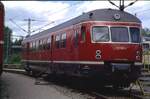 517 001-4 bei der Ausstellung 100 Jahre elektrische Lokomtive in München-Freimann am 25-05-1979.