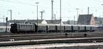 141 mit Umbauwagen in Donauw�rth am 09.05.1981.