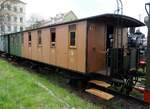 Sächsischer Personenwagen BC 2108 im Bw Dresden Altstadt beim 7.Dampfloktreffen in Dresden am 17.04.2015.