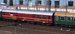 Speisewagen des VSE (Verein Sächsischer Eisenbahnfreunde (e.V.)  D-VSE 55 80 87-15 609-4 Wgr  beim 7.