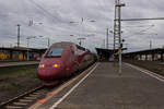 Thalys PBKA 4321 durchf�hrt am 01.12.18 auf dem Weg nach Berlin Wanne-Eickel. Der Zug war offenbar umgeleitet, f�r gew�hnlich nehmen die Thalys-Z�ge den Weg �ber Bochum und Essen durch das Ruhrgebiet.
