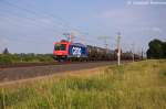 482 046-0 SBB Cargo f�r HSL Logistik GmbH mit einem Kesselzug in Vietznitz und fuhr in Richtung Wittenberge weiter.