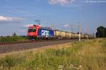 482 039-5 SBB Cargo f�r LOCON LOGISTIK & CONSULTING AG mit dem KLV  H&S Foodtrans  in Vietznitz und fuhr in Richtung Wittenberge weiter.