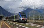 Ein FS Trenitalia Ale 501 ME (Minuetto) verlässt Domodossola in Richtung Novara.