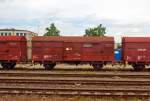 Dieser CFL Gedeckter G�terwagen der Gattung Us (40 82 9571 035-9) als Bahndienstwagen (ehem.